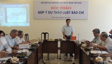 Góp ý dự thảo Luật Báo chí sửa đổi